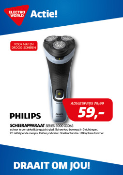 Philips SCHEERAPPARAAT Series 3000 X3063