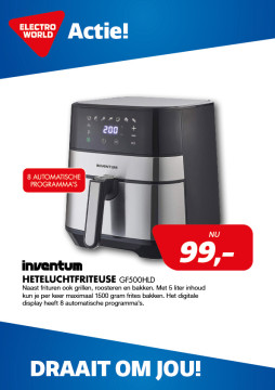 Inventum Heteluchtfriteuse GF500HLD