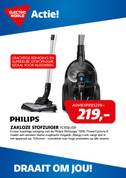 Philips zakloze stofzuiger FC9741/09
