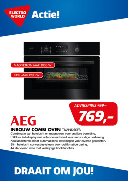 AEG inbouw combi oven TK6NK50FB