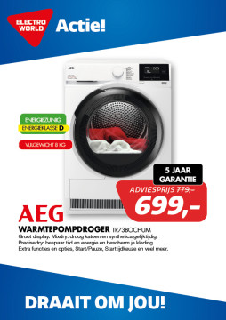 AEG warmtepompdroger TR73BOCHUM