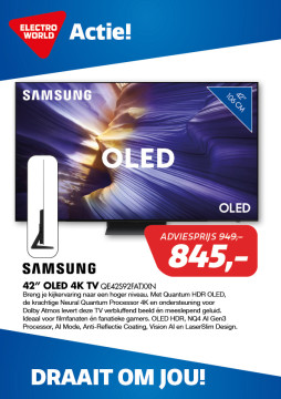 Samsung 42” OLED 4K TV QE42S92FATXXN