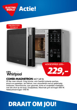 Whirlpool COMBI-magnetron MCP 349 BL