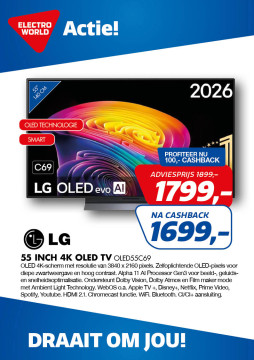 LG 55 INCH 4K OLED TV OLED55C69