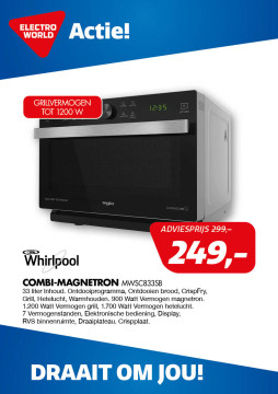 Whirlpool COMBI-magnetron MWSC833SB