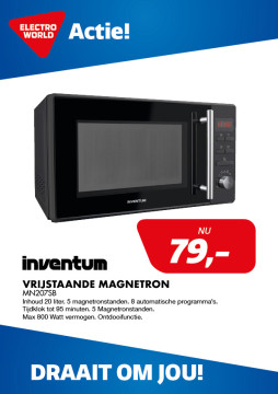 Inventum Vrijstaande magnetron MN207SB