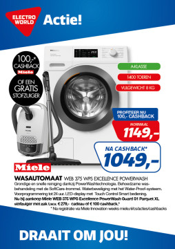 Miele WASAUTOMAAT WEB 375 WPS Excellence PowerWash